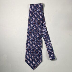 Pink Panther necktie, Elegant Blue Patterned Men's Tie